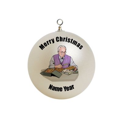 Personalized Coin Collector Man Ornament Christmas 2