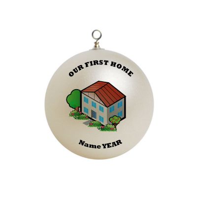 Personalized  Our First Home Townhome Townhouse Apartment Ornament Christmas 2