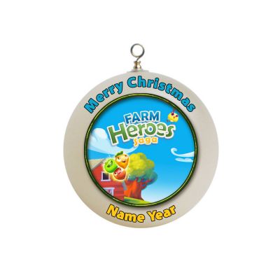 Personalized farm heroes saga  Christmas Ornament #2