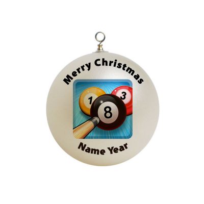Personalized 8 ball pool  Christmas Ornament #2