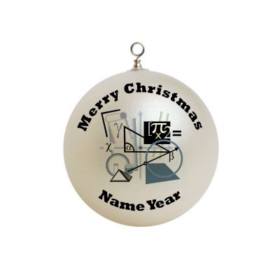 Personalized Calculus Christmas Ornament 2