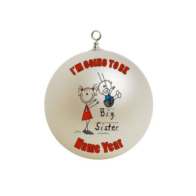 Personalized Big Sister Christmas Ornament Custom  #2