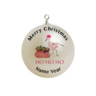 Personalized Flamingo Christmas Ornament Custom gift #2