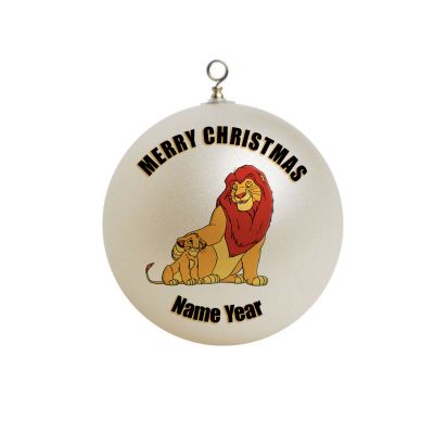 Personalized Lion King Simba and Dad Ornament  Family father son dad 2