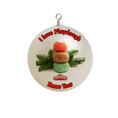 Personalized Playdough Christams tree Christmas Ornament Custom #2
