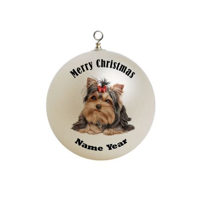 Personalized  Yorkie  Ornament 2