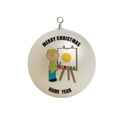 Personalized Easel Boy Painting  #2