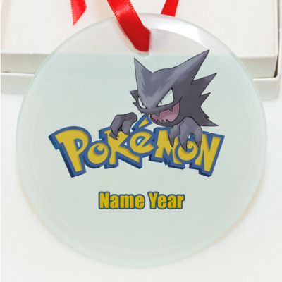 Personalized Pokemon  Haunter GLASS Ornament  Gift #2
