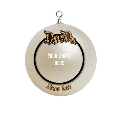 Personalized Dapper Day Christmas Ornament #3