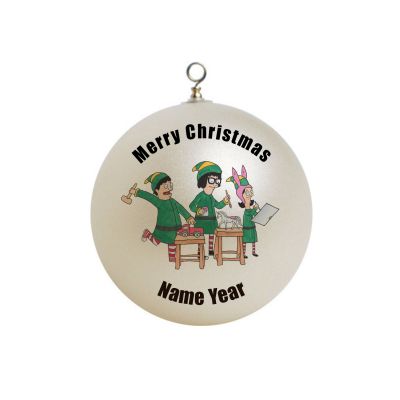 Personalized  Bobs Burgers Elfs Christmas Ornament # 3