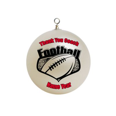 Personalized Sports football Christmas Ornament #3