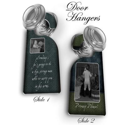 Personalized Baby sleeping Door Hanger Design #3