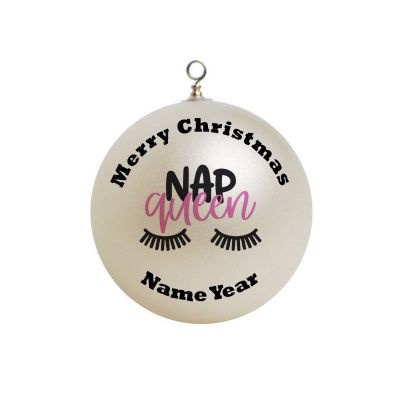 Personalized Nap Queen Christmas Ornament 3