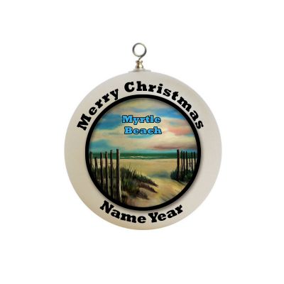 Personalized Myrtle Beach South Carolina Christmas Ornament 3