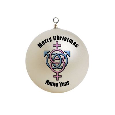 Personalized  Swinger Symbol  Christmas Ornament 3