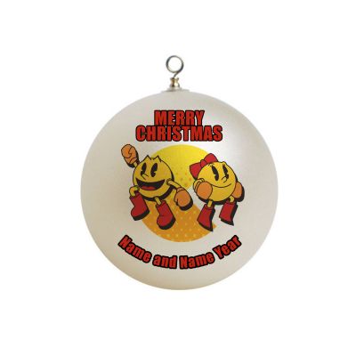 Personalized Mr. and Mrs. Pacman Ornament 3