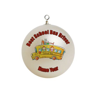 Personalized School Bus Driver  Ornament 3