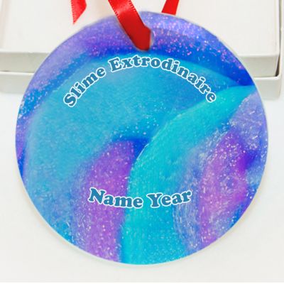 Personalized Slime Extrodinaire Slime queen Slime King GLASS Ornament  Gift  #3