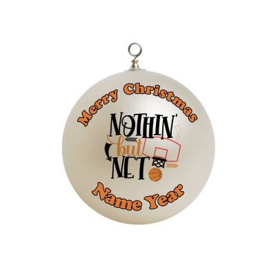Personalized Basketball Nothin but net Ornament 2