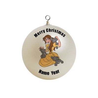 Personalized Tarzan Jane with Monkey Terks Ornament  #3