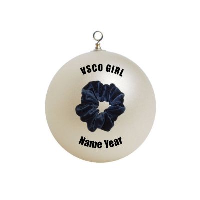 Personalized  VSCO Girl  Scrunchie Ornament  #3