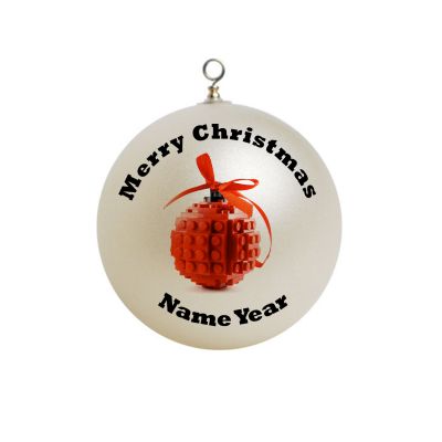 Personalized Lego Blocks Design Christmas Ornament Custom Gift #3