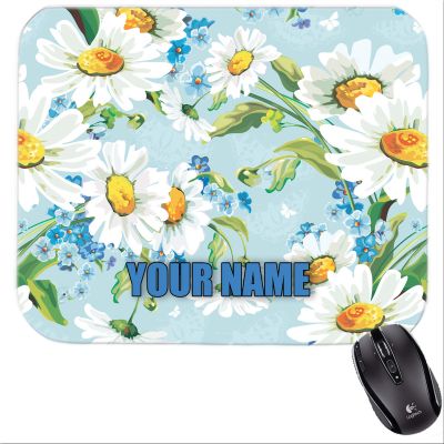 Personalized Flower Daisy Mousepad #3