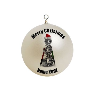 Personalized Mechanical Engineer Snowman Ornament 3
