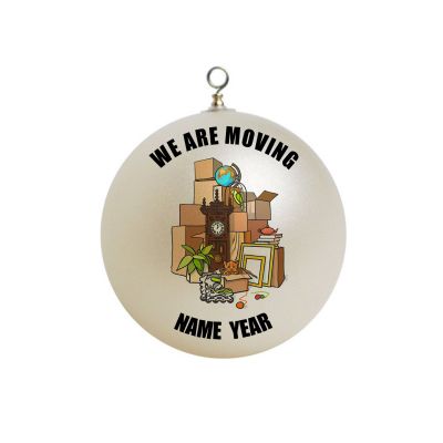 Personalized Moving Day  We are moving Christmas Ornament 3