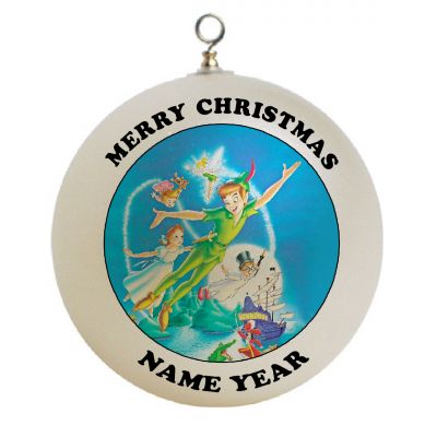 Personalized Peter Pan and Wendy with blue sky Christmas Ornament Custom Gift #3
