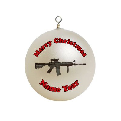 Personalized M4 Gun Ornament Custom Gift #3