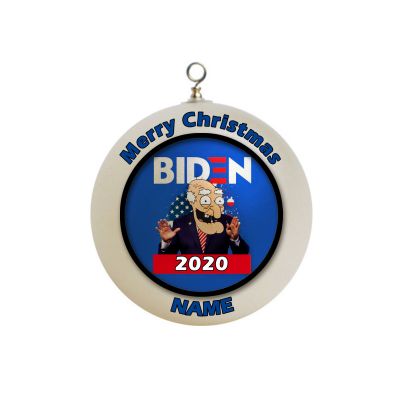 Personalized Biden Harris Christmas Funny Ornament #3