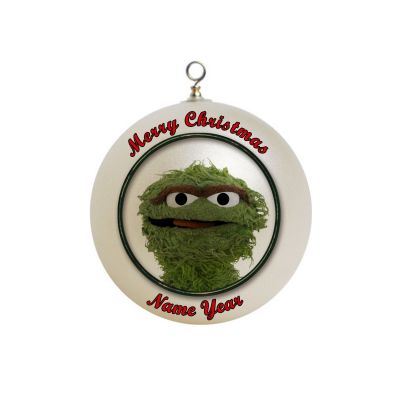 Personalized Oscar the Grouch Sesamy Street Ornament 3