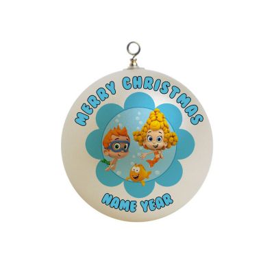 Personalized Bubble Guppies Nonnie, Mr. Grouper, Deema Christmas Ornament #3