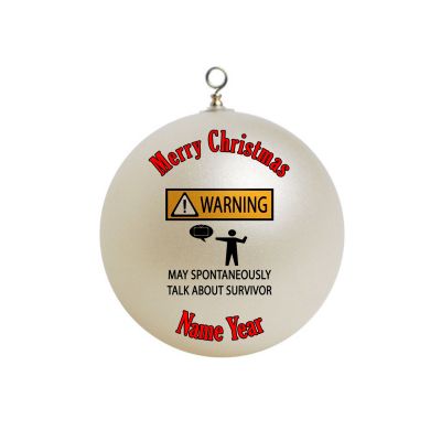 Personalized Survivor Funny Gag Gift Christmas  Ornament #44