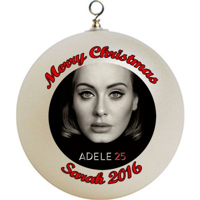 Personalized Adele Christmas Ornament Custom Gift #4