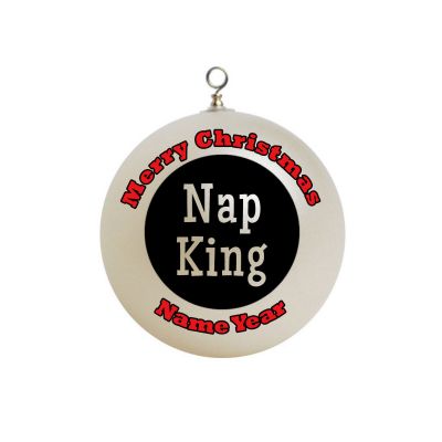 Personalized Nap King Christmas Ornament 4