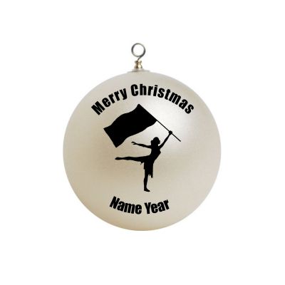 Personalized Color Guard Christmas Ornament 4