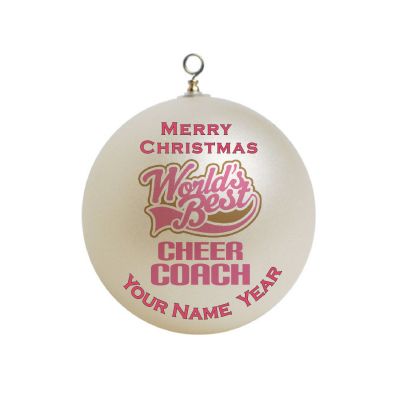 Personalized Cheerleading or Cheerleader Coach #4 Christmas Ornament Custom 