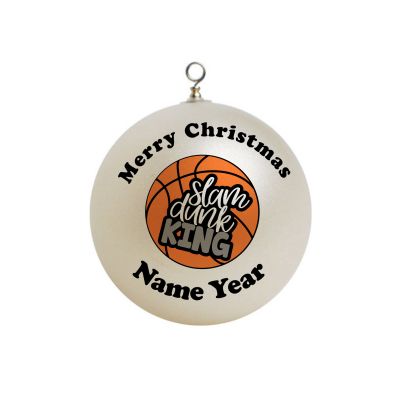 Personalized Basketball Slam Dunk king Ornament 4