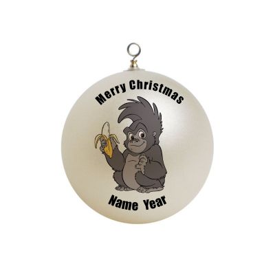 Personalized Tarzan Movie Monkey Terk Eating banana Ornament  #4