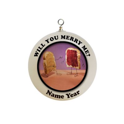 Personalized Will You Merry Me? Gift  Ornament #4