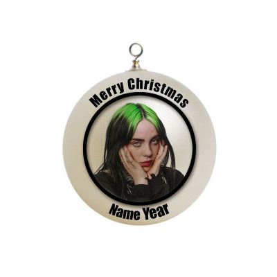 Personalized  Billie Eilish  Billy Iylish Green Hair Ornament 4