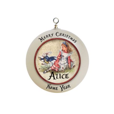 Personalized Alice In Wonderland Christmas Ornament #4