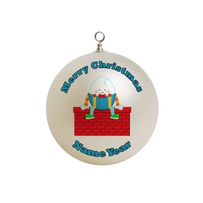 Personalized Nursery Rhyme Mother Goose on red Bricks Humpty Dumpty Ornament 4