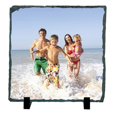 Personalized 7 x7 Medium Square Photo Rock Slate Add your Photo