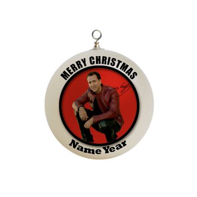 Personalized Nicolas Cage With Printed Autograph  Ornament 5
