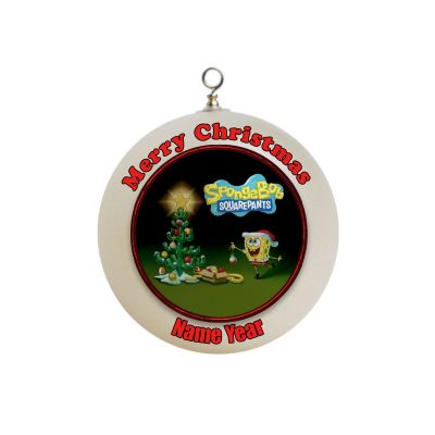 Personalized Spongebob Squarepants Christmas Tree  Ornament 5