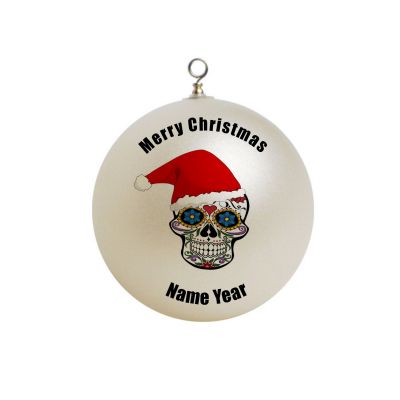 Personalized Sugar Skull day of Dead  Ornament  #5