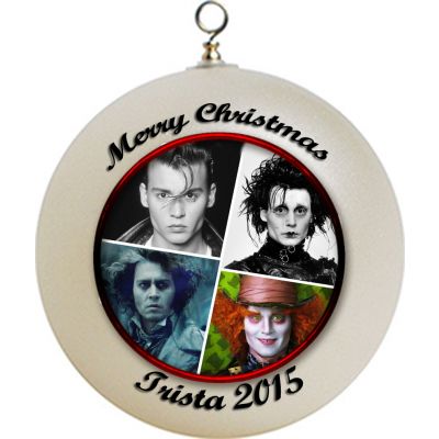 Personalized Johnny Depp Christmas Ornament Custom Gift #5